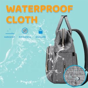 Geometric Polyester Fashion Mummy Maternity Nappy Bag 25*16*42cm