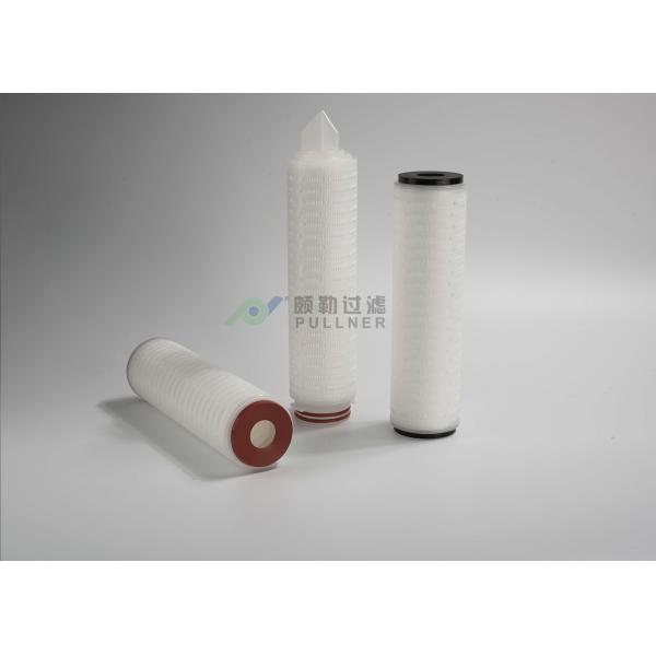 Buy 2.5 Inch OD Pleated Filter Cartridge 5 Micron 1 Micron Water Micro Fiber Filter at wholesale prices