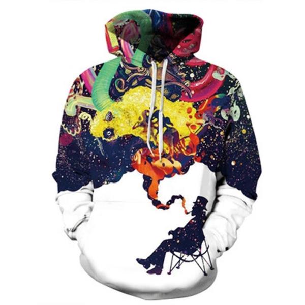 Men's Digital Print Sweatshirts Tye Dye Luxury Print Hoodies apparel Hoodie