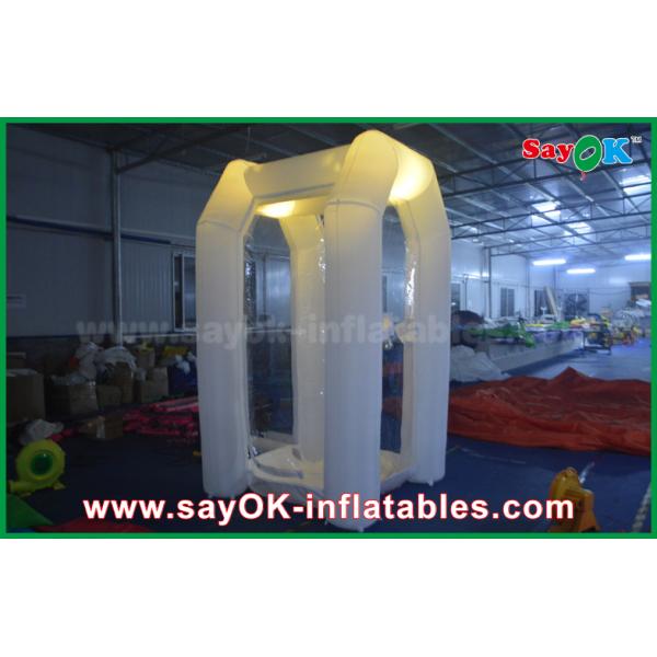 Your Own Logo 1.5mLX2mWX 2.5mH Inflatable Money Booth With Oxford Cloth For Event
