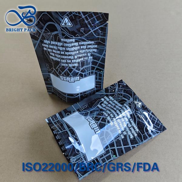 Buy Custom GTA Print Child-Proof Pouches - 3-Side Seal & Tamper-Evident Feature at wholesale prices