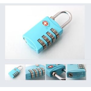 Zinc Alloy TSA 4-digital travel lock& pink Tsa Luggage Lock& 67.8g Tsa Bag
