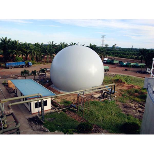 Anti Corrosion Double Membrane Spherical Biogas Holder For Wastewater Treatment