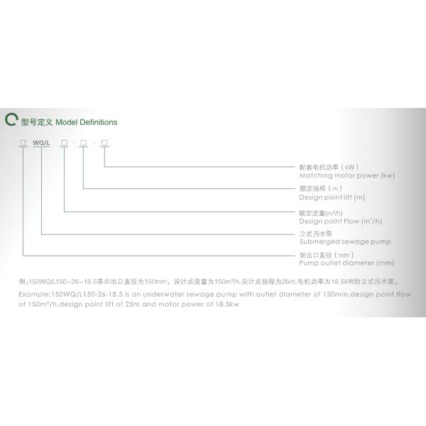 EAST Wq/L Non Clogging Submersible Sewage Pump, Municipal Engineering Sewage Pump Vertical Sewage Pump