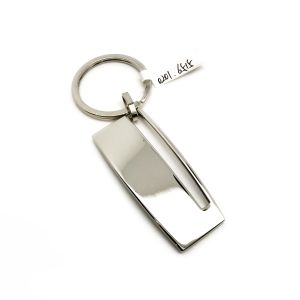 Zinc Alloy Metal Keychain Holder Available for Personalization