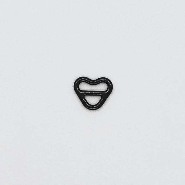 Buy Heart Shape Black Bra Strap Adjuster , 8mm Bra Strap Buckle at wholesale prices
