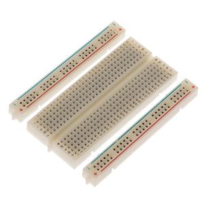 Square Hole Solderable Breadboard Red / Blue Strips For Power Supply Connections