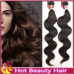 Remy Virgin Human Hair Extensions Natural Black , Peruvian Human Hair