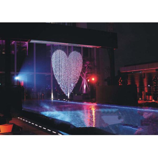 Buy Musical Artificial Waterfall Water Fountain , Indoor Water Curtain Fountain at wholesale prices