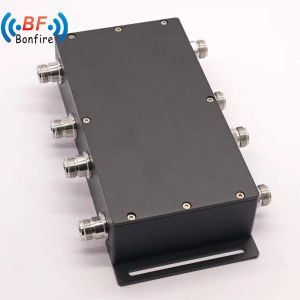 Quality Customized RF 698-4000MHz 100W 4X4 out Hybrid Combiner with Low Pim -155dbc in Red for sale