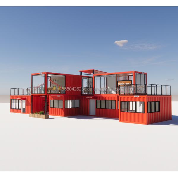 Prefab Modular 3 Bedroom House Galvanized Steel Square Tubes 20ft or 40ft Ready-Made Tiny Cabin Kit Set