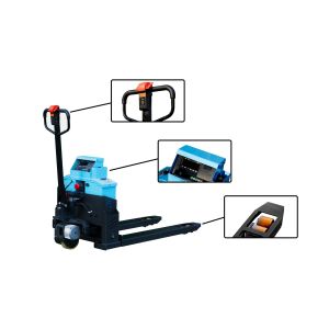 Industrial Electric Pallet Truck With Weighing Scale Load 2 Tons