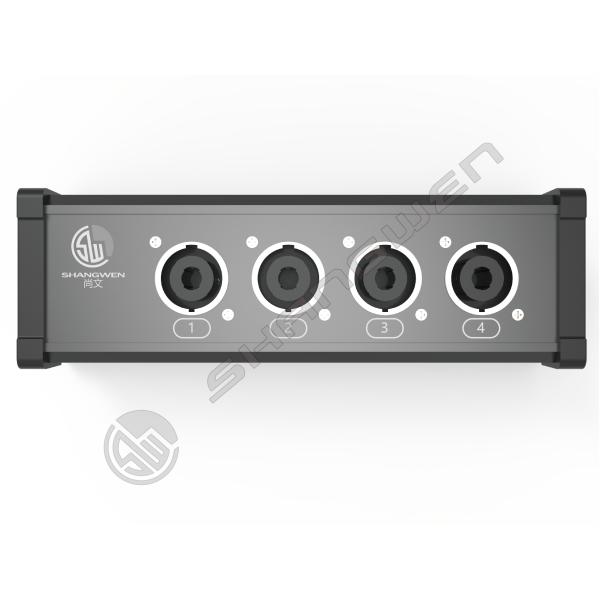 Power Speaker Junction Distribution Box with Input Output Industrial Electronics Accessories Male Audio Video Connectors