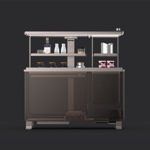 Quality Compressor Embedded Lift Up Ice Table for Aluminum Alloy Multifunctional Coffee Table for sale