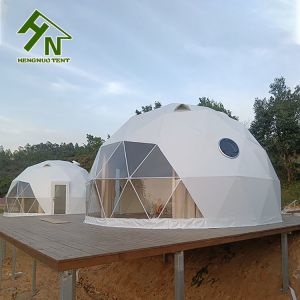 Outdoor 6~10 People Metal Geodesic Dome Tent For Camping