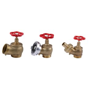 Aluminum / Brass Oblique Fire Hydrant Valve Durable For Fire Production