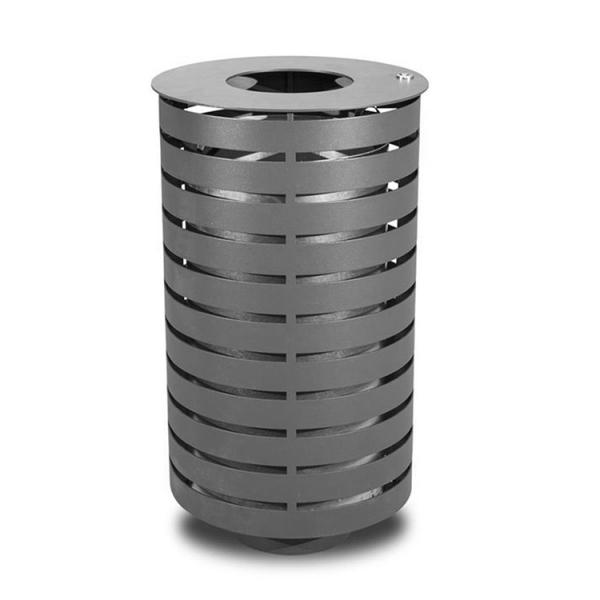 Buy Garden Street Furnitures  D450mm H850mm Metal Waste Container at wholesale prices