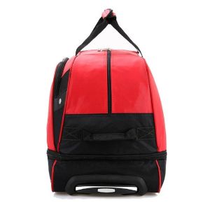 Leisure Red Oxford Weekend Duffle Bag With Tie Rod
