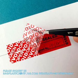 Transfer Tamper Evident Security Warranty Void Seals / Stickers Security Tamper