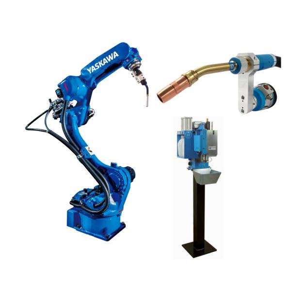 YRC1000 Controller Controlled 6 Axis Welding Robot Arm Yaskawa AR1440 with TBI