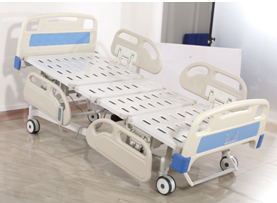Semi Fowler Adjustable Hospital Bed Central Locking Castors ISO13485 Compliant