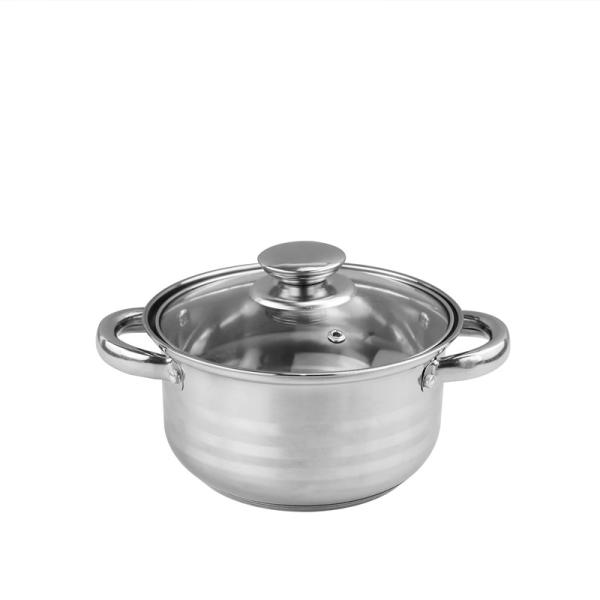 Wholesale Quality 12pcs Pots 410 Stainless Steel Cooking Cookware Set