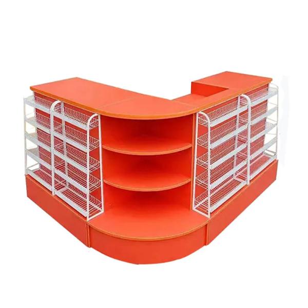 Buy Attractive Price Checkout Counter Multifunctional Store Cashier Counter Table at wholesale prices