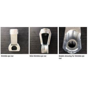 Electric Power Fittings / Transmission Line Fittings Single Thimble Nut