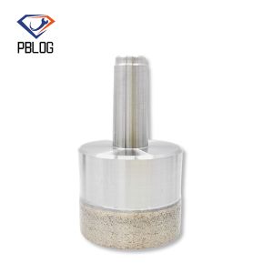 PBLOG Diamond particles combined into a glass drill bit