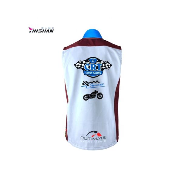 O-Neck Collar Custom Logo Windproof Work Cargo Softshell Sports Men's Motorcycle Vest