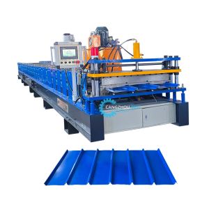 China Indonesia Poular 980 Klip Lock Profile Roof Sheet Roll Forming Machine on sale