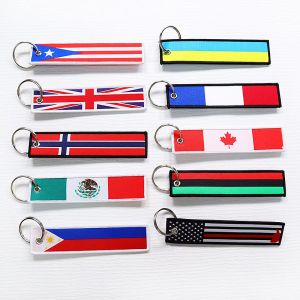Quality Gifts Polyester Handmade Weavable Keyring with Customization Availability for sale