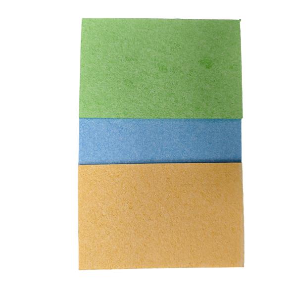 High Absorbency Custom-Shaped Kitchen Scrubber Square Compressed Cellulose