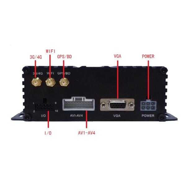 4CH AHD HDD CCTV Mobile DVR Car Vehicle Video Recorder Split Control Box