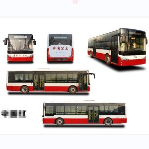 32 Seater Luxury Electric Bus 12m Wheelbase 6200mm SKD Assembly