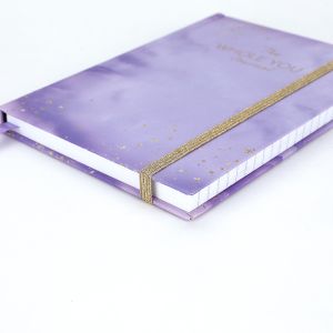 Custom Printing Sewing Binding Notebook A4 A5 Hardcover Journal with Elastic