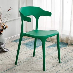 Plastic Dining Chair , One Piece Environmental Protection Stacked Pp Seat