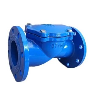 Support DN200 BS AWWA Ductile Iron Cast Steel Silence Rubber Plate Swing Check
