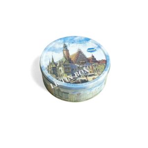 Custom Printed Christmas Holiday Cake Cookie Tin Box Gift Packaging