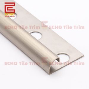 Bullnose Tile Edging Brushed Stainless Steel Tile Trim 10mm Matte