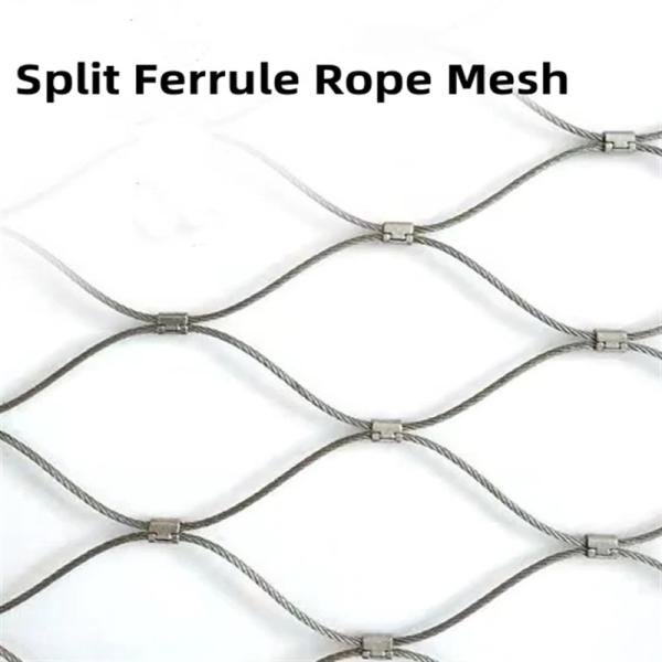 3.0mm 38 X 38mm Stainless Steel Cable Mesh For Safety Protection