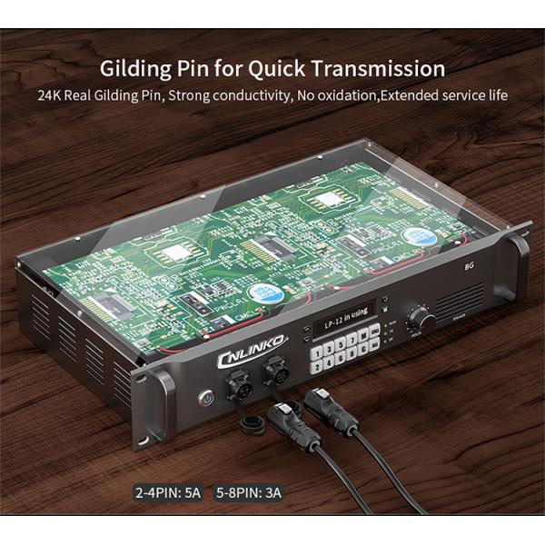 Cnlinko LP12 2 3 5 6 8 Pin Ip68 Waterproof Connector Male Female Plug Socket for Led Power Electric Connectors