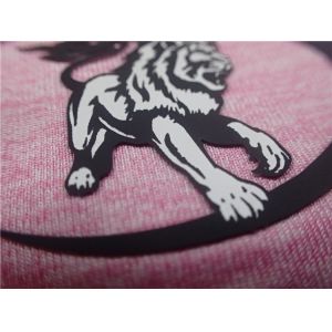 Black Matt Silicone Molding Heat Transfer Clothing Labels High - Elastic