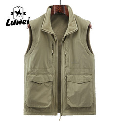 Wholesale Custom High Quality Casual Loose Utility Clothes Sleeveless Waterproof