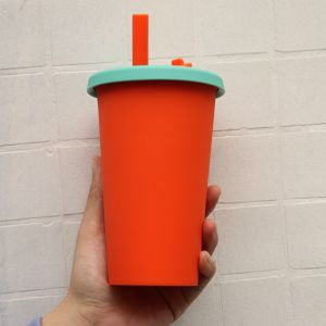 Travel Camp Collapsible Silicone Coffee Cup 350ml With Straw Lid