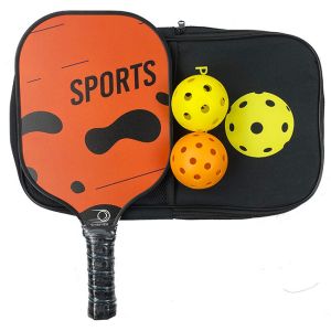 3K Carbon Fiber Pickleball Racquet Orange Pickle Ball Paddle