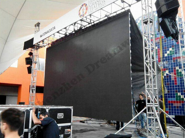 Durable Outdoor LED Screen Rental P6 Matrix Electronic Media For Stage Board