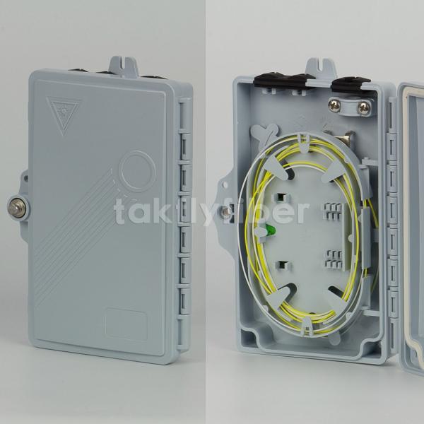 Buy FTTH 2 Port Wall Mount Fiber Optic Termination Box With Pigtail  Or PLC Splitter at wholesale prices