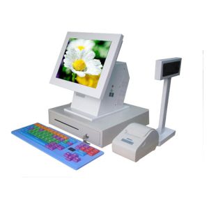 15” Touch Screen Restaurant POS Terminal , Cold Rolled Steel