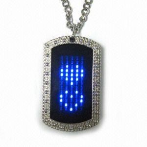 Quality 2015 new fashion led name tag necklace for sale